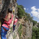 Operativo de rescate a un alpinista atrapado en la vía ferrata de Gaucín